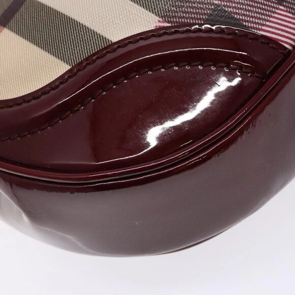 BURBERRY Nova Check Shoulder Bag PVC Beige Auth 140319 - Picture 4 of 16